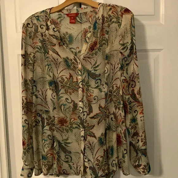 Sundance silk blouse XL - Picture 1 of 7